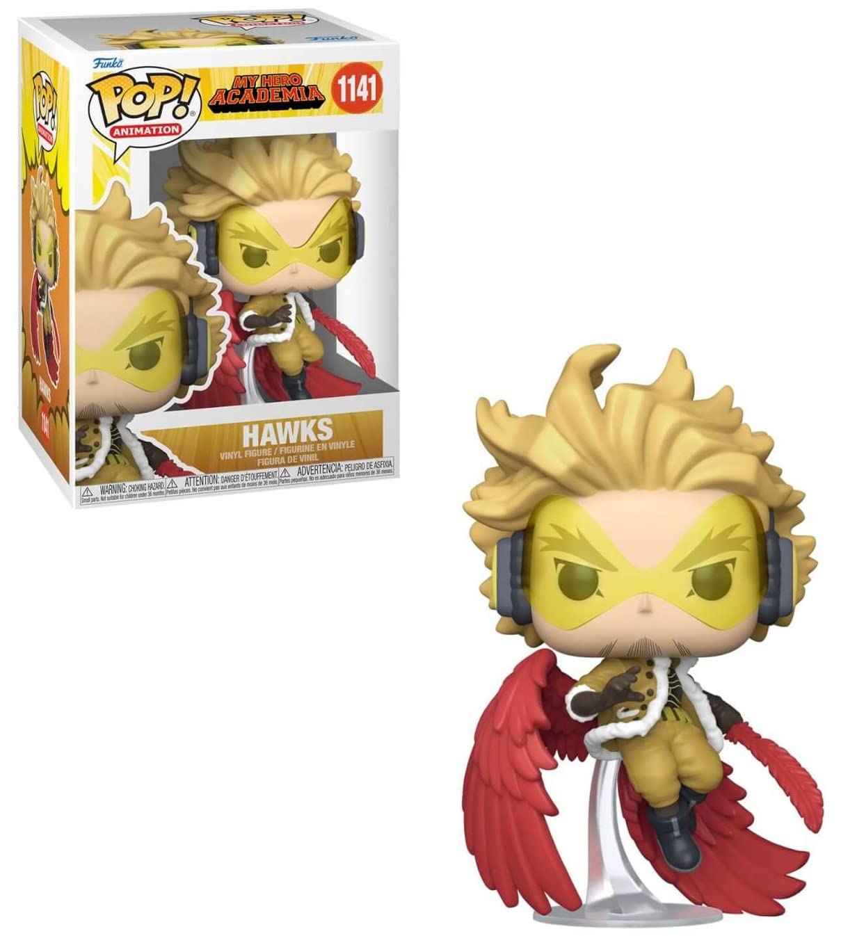 Foto 7 pulgar | Figura De Vinilo Funko Pop My Hero Acadamia Hawks De 9,5 Cm Con Caja - Venta Internacional.