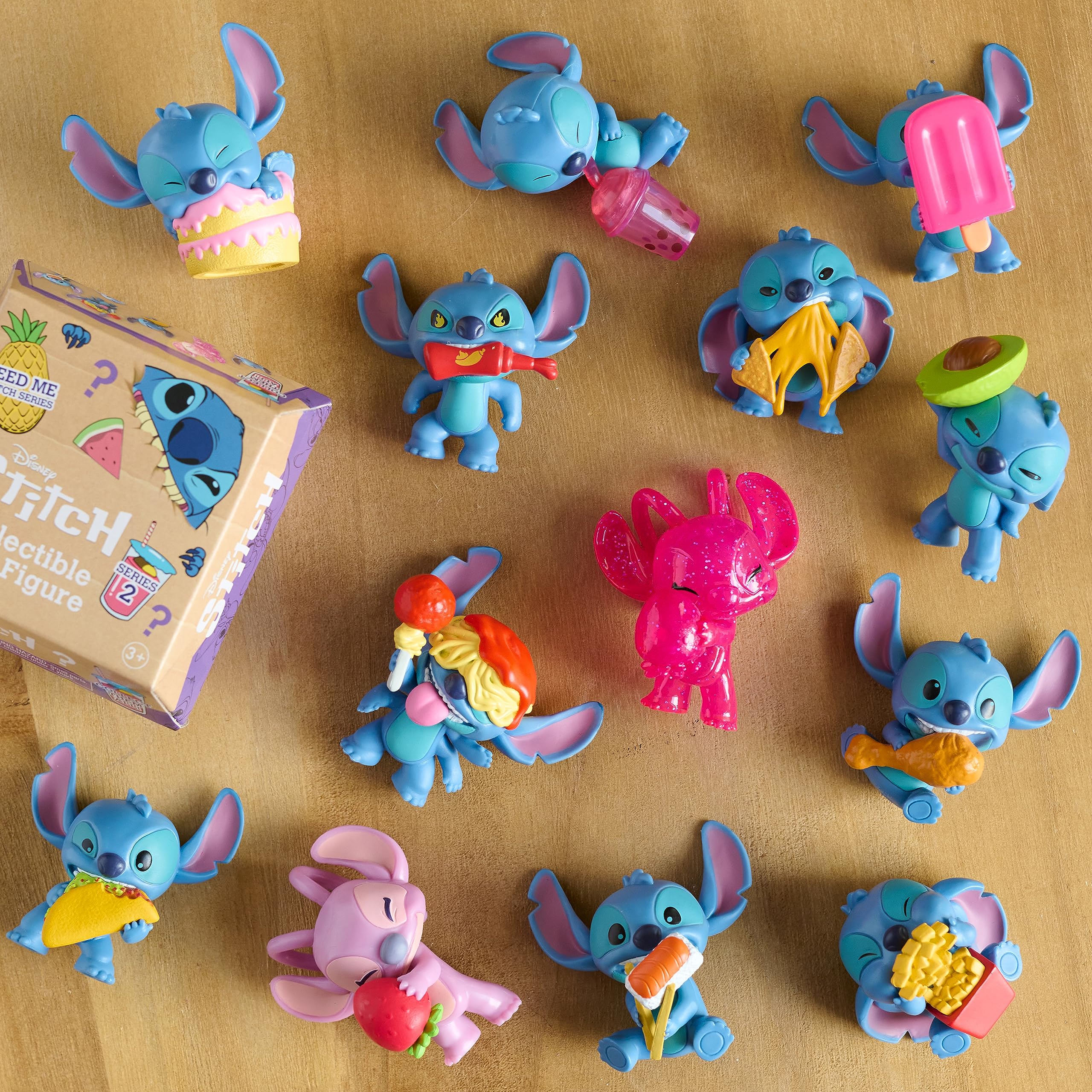 Foto 5 pulgar | Minifiguras Stitch Blind De Toy Just Play, Paquete De 2 Con Caja Para Hamburguesas - Venta Internacional.