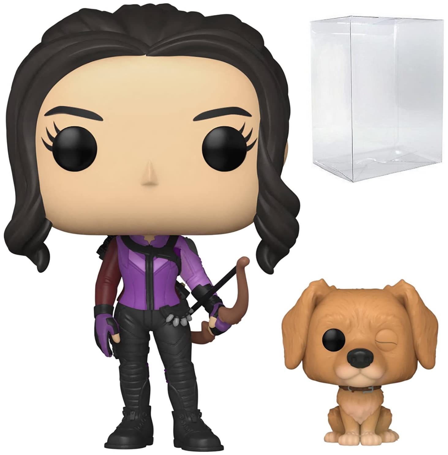 Foto 2 pulgar | Figura De Vinilo Funko Pop Marvel Hawkeye Kate Bishop Con Perro - Venta Internacional.