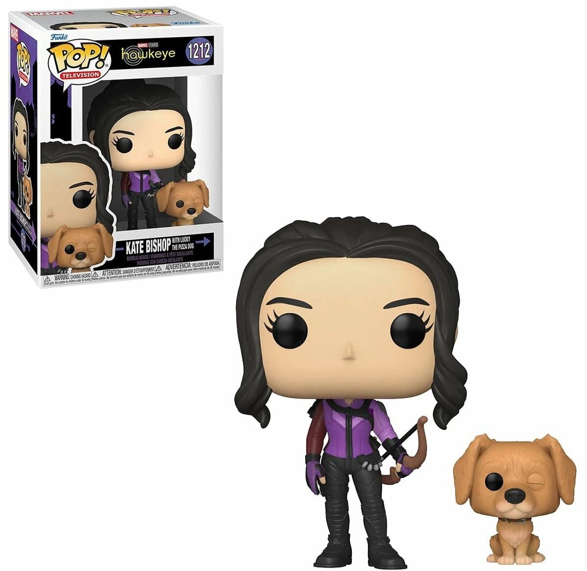 Foto 3 pulgar | Figura De Vinilo Funko Pop Marvel Hawkeye Kate Bishop Con Perro - Venta Internacional.