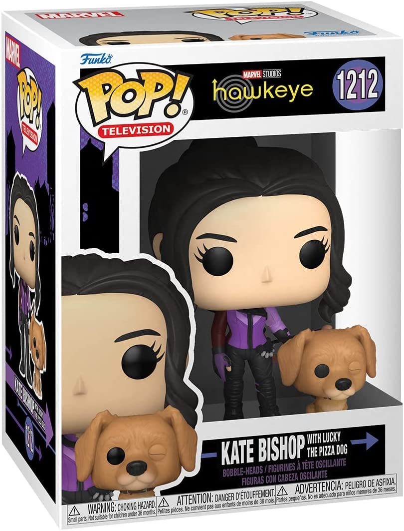 Foto 4 pulgar | Figura De Vinilo Funko Pop Marvel Hawkeye Kate Bishop Con Perro - Venta Internacional.