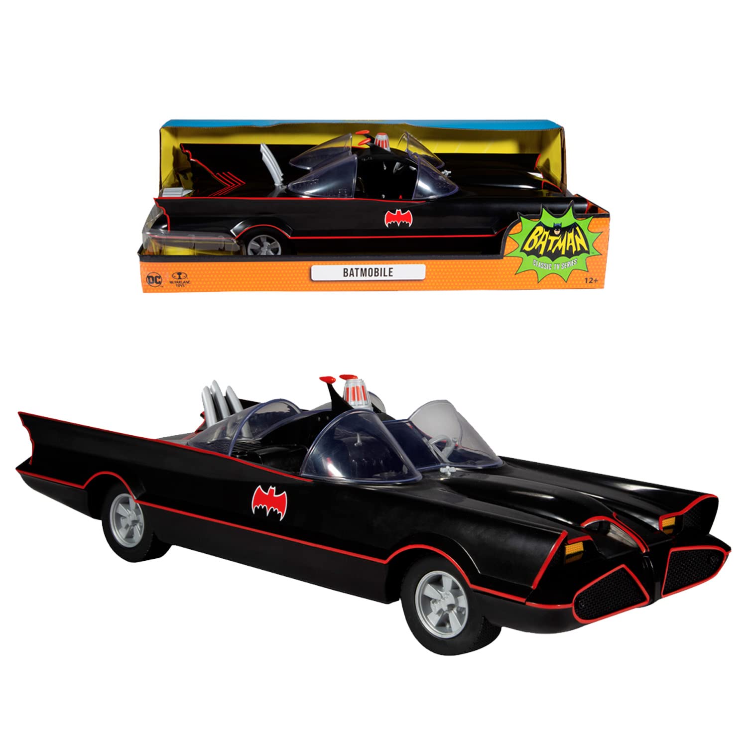 Foto 2 pulgar | Figura De Acción Vehicle Mcfarlane Toys Batmobile Batman 66 - Venta Internacional.