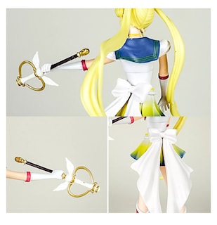 Foto 3 | Figura Sailor Moon Serena Tsukino Anime de Colección Blanco Amarillo