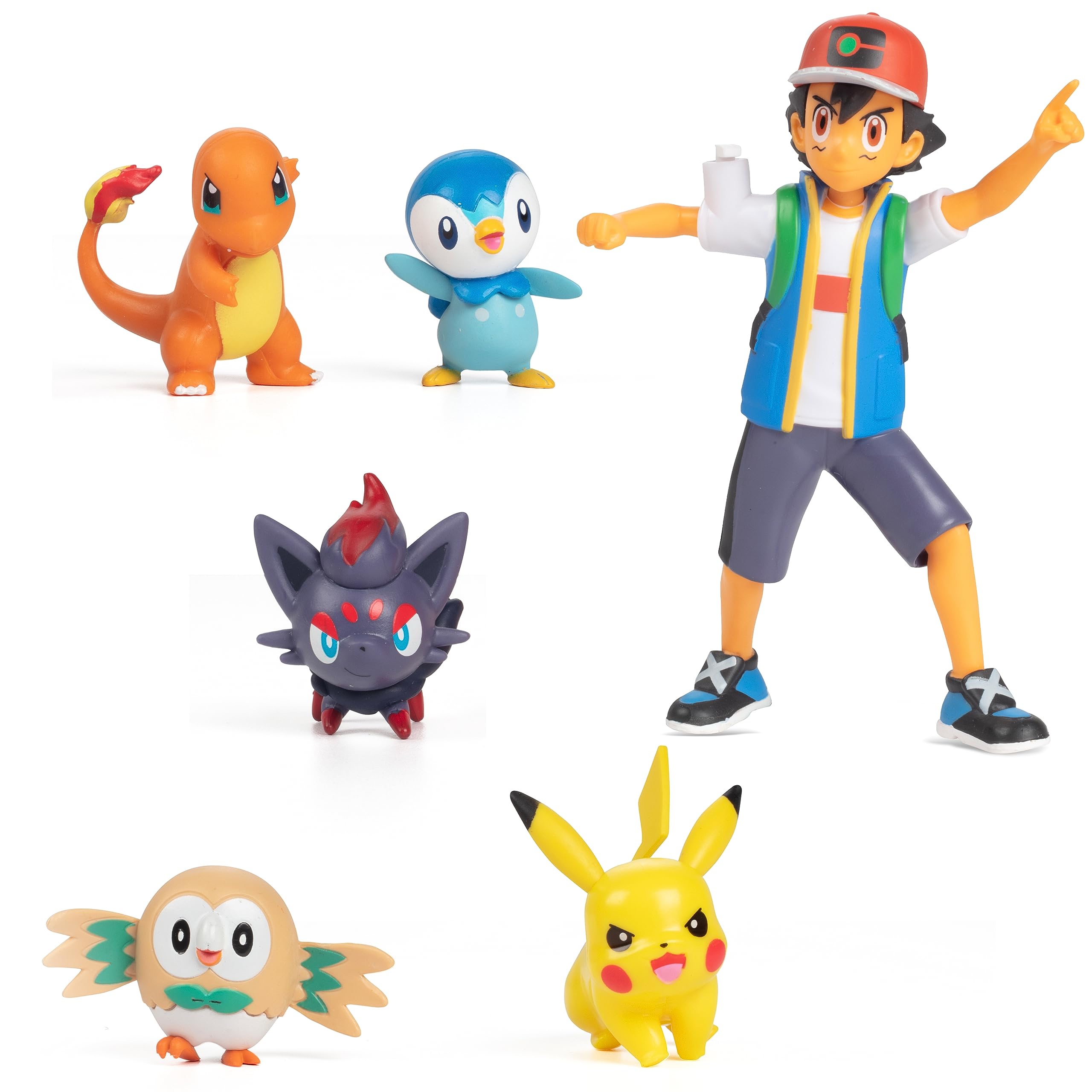 Foto 3 pulgar | Set De Figuras Pokémon Battle Ready De 6 Piezas Con Ash Y Pikachu - Venta Internacional.