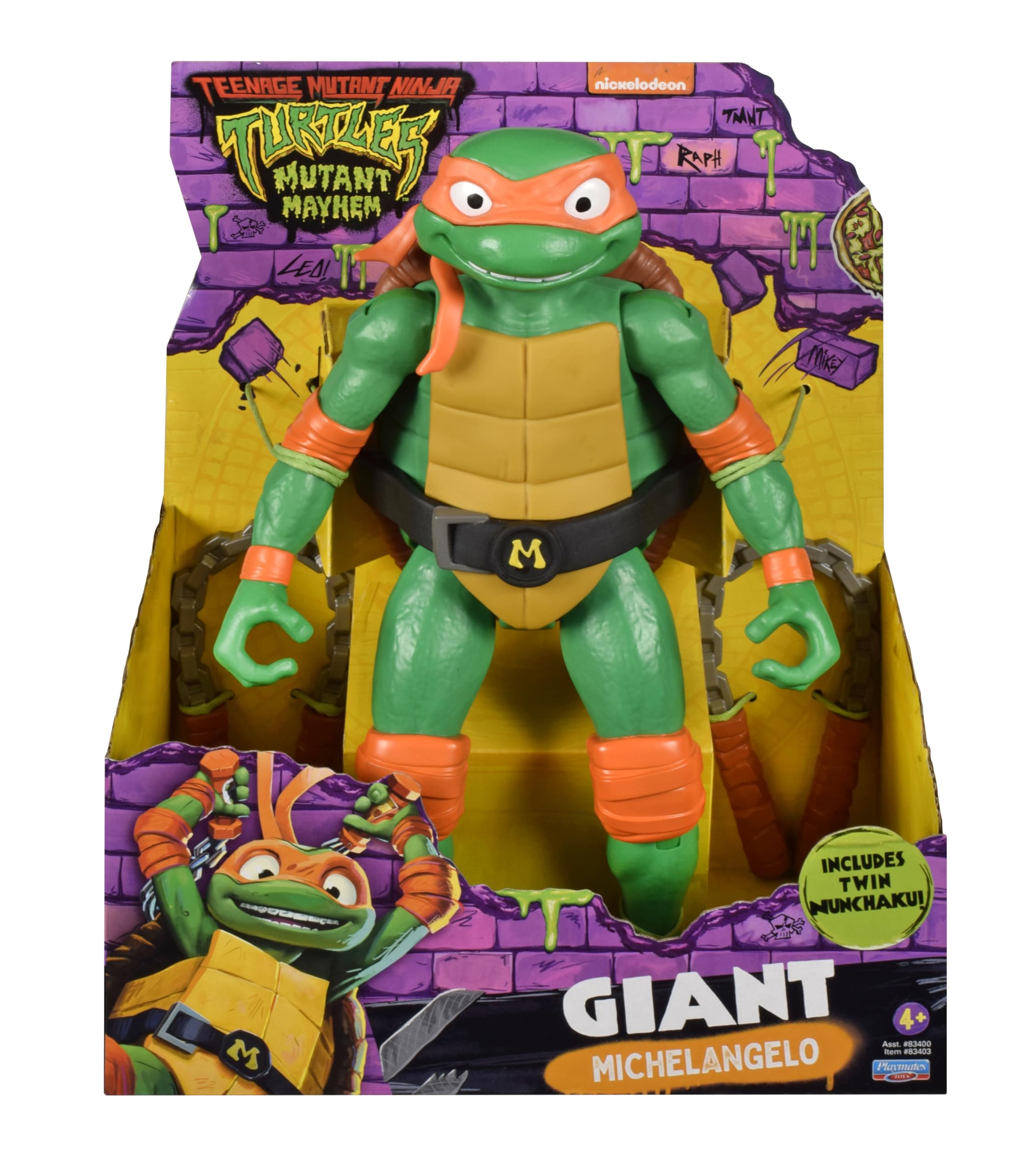 Figura De Acción Teenage Mutant Ninja Turtles Michelangelo 30 Cm - Venta Internacional.