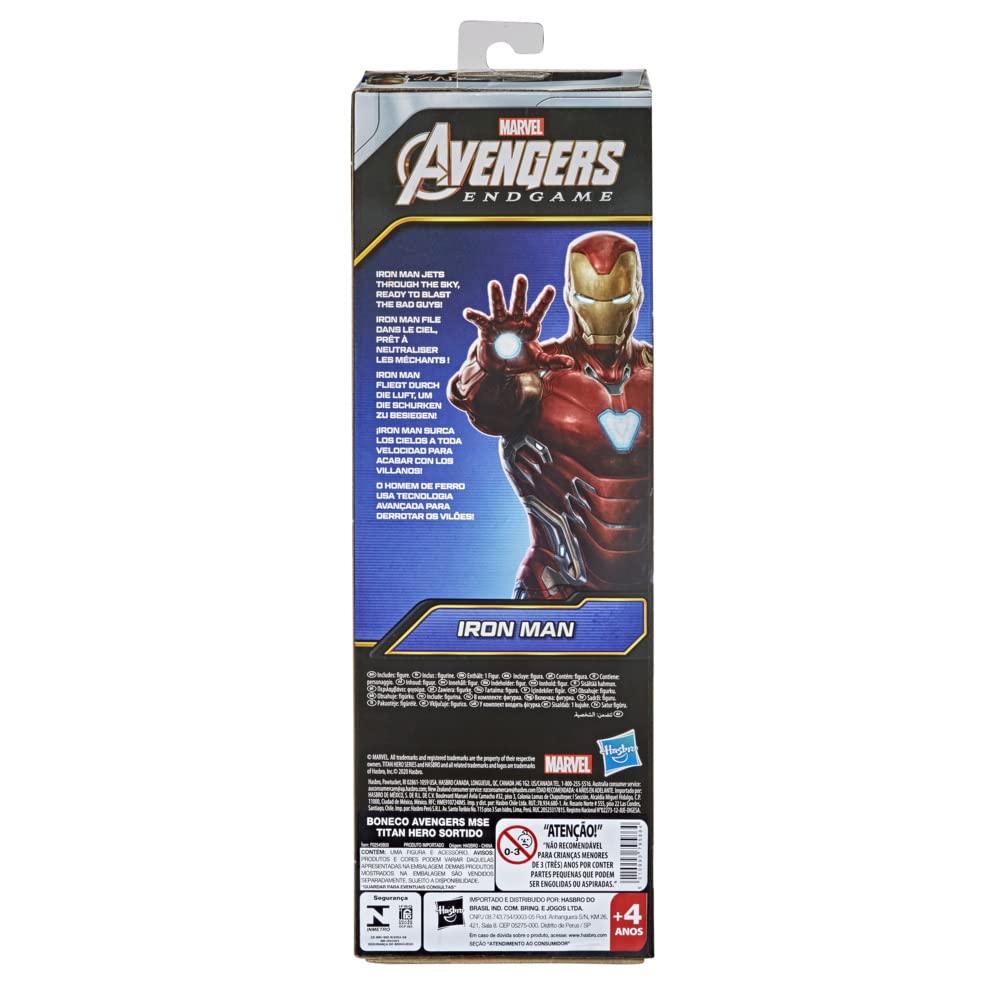 Foto 4 | Figura De Acción Avengers Marvel Titan Hero Iron Man 30 Cm - Venta Internacional.