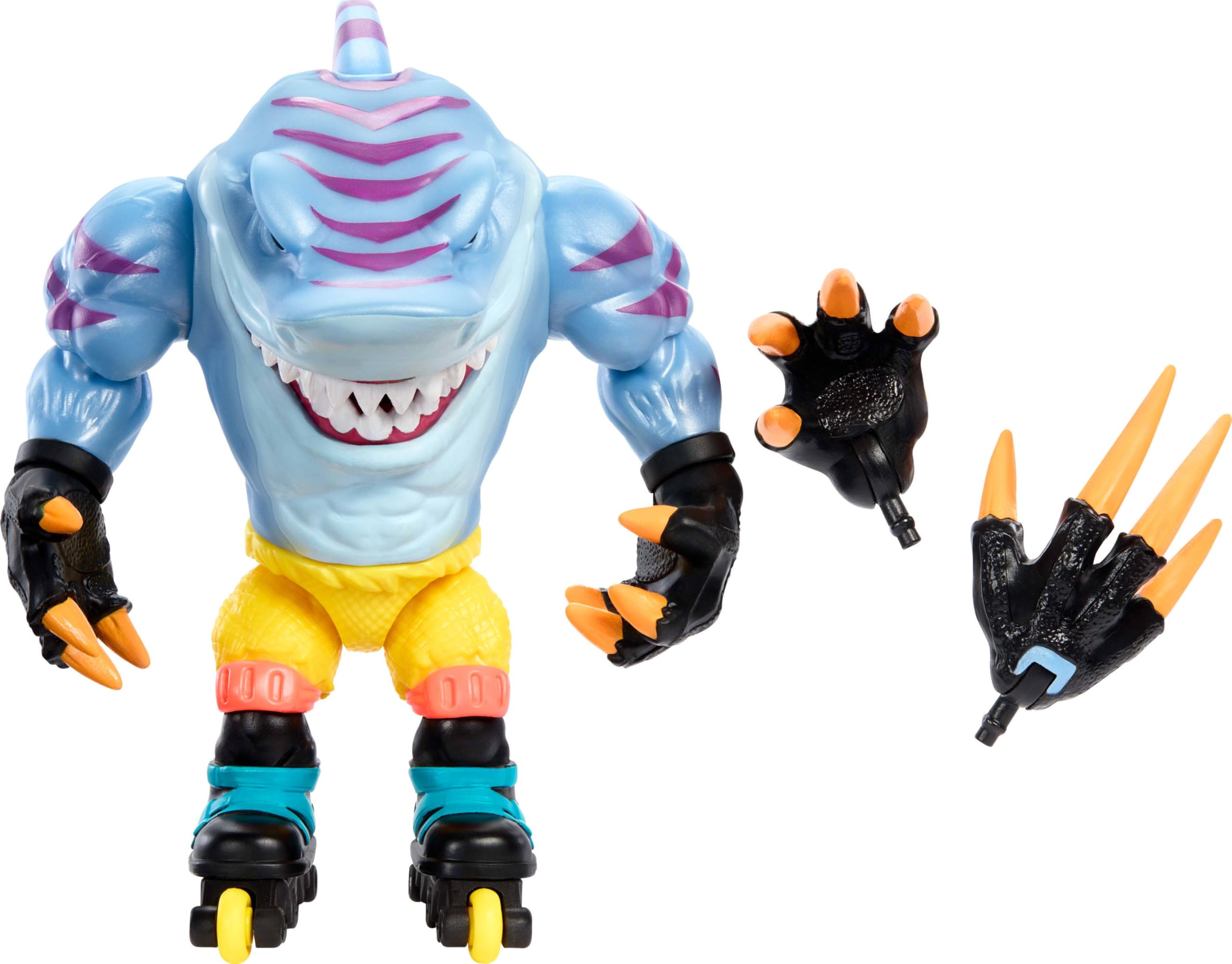 Foto 2 pulgar | Figura De Acción Mattel Street Sharks Skreek Con Bite & Skate De 6 Pulgadas - Venta Internacional.