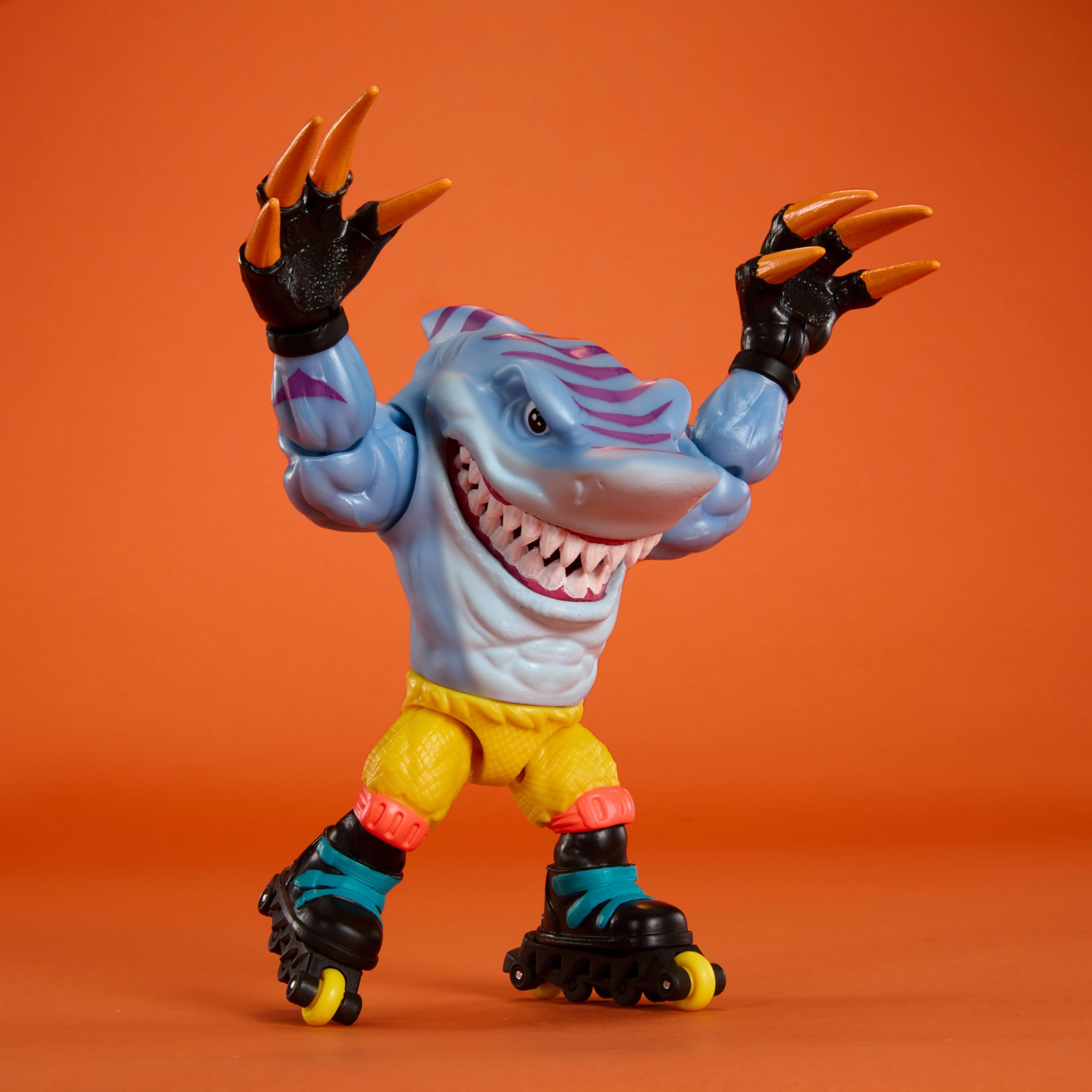 Foto 3 pulgar | Figura De Acción Mattel Street Sharks Skreek Con Bite & Skate De 6 Pulgadas - Venta Internacional.
