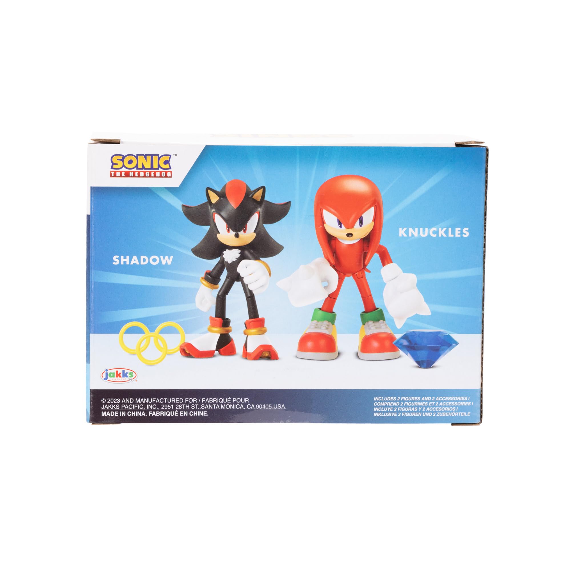 Foto 5 pulgar | Figura De Acción Sonic The Hedgehog 4 Knuckles & Shadow 2, Paquete - Venta Internacional.