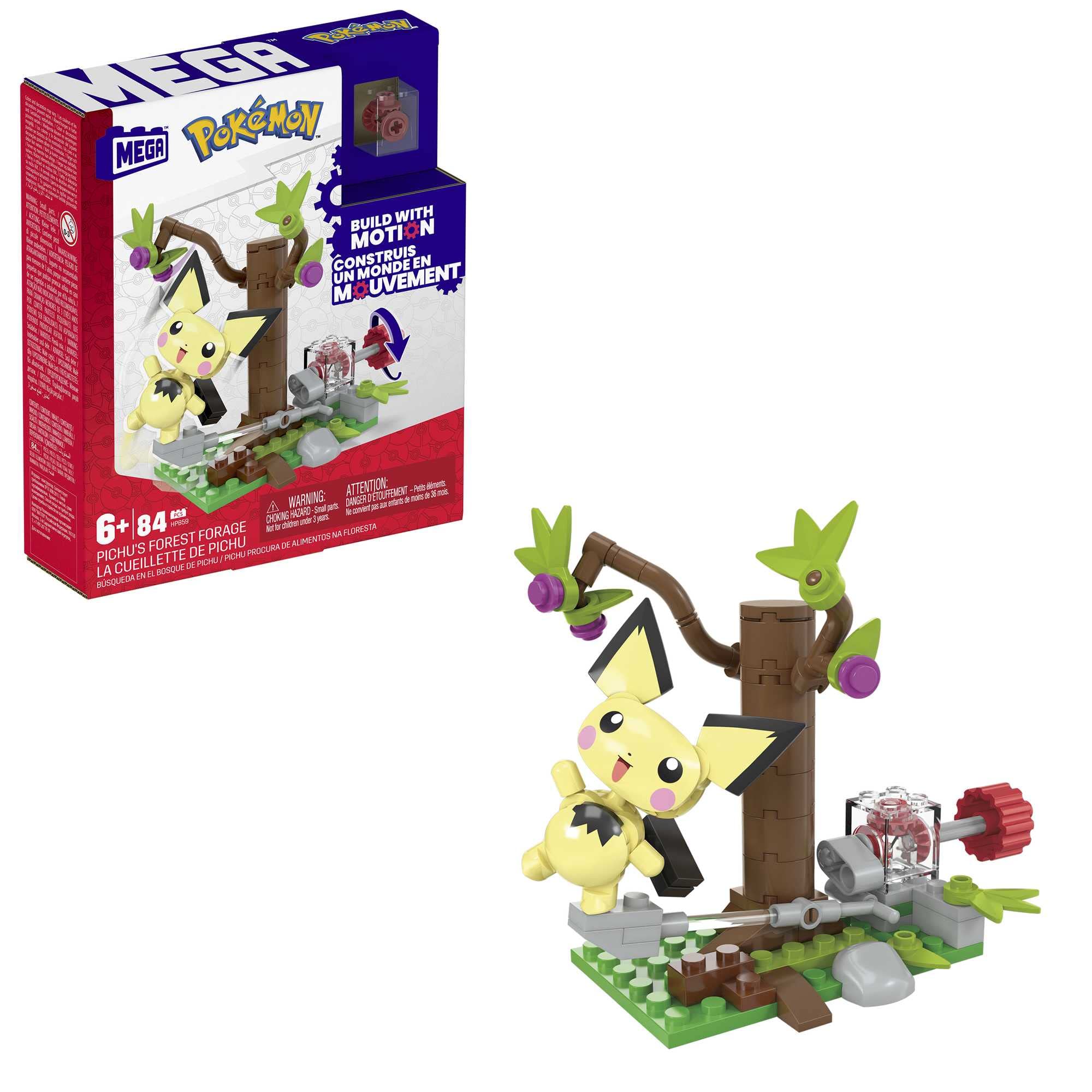 Foto 2 pulgar | Set De Juguetes Para Construir Figuras De Acción Mega Pokémon Pichu's Forest - Venta Internacional.