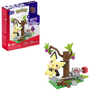 Foto 1 | Set De Juguetes Para Construir Figuras De Acción Mega Pokémon Pichu's Forest - Venta Internacional.