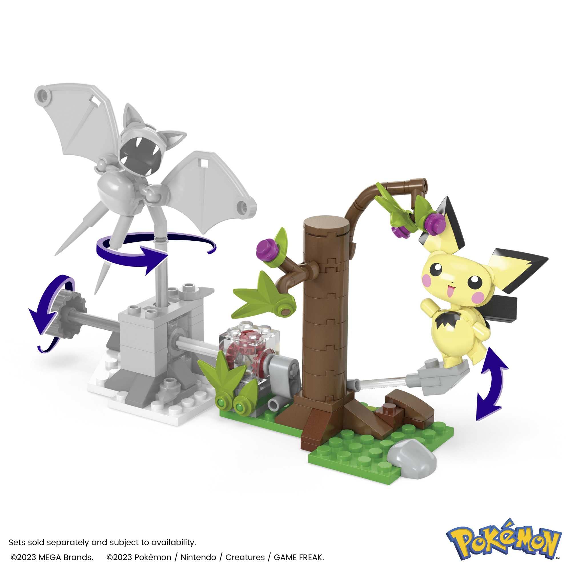 Foto 3 pulgar | Set De Juguetes Para Construir Figuras De Acción Mega Pokémon Pichu's Forest - Venta Internacional.