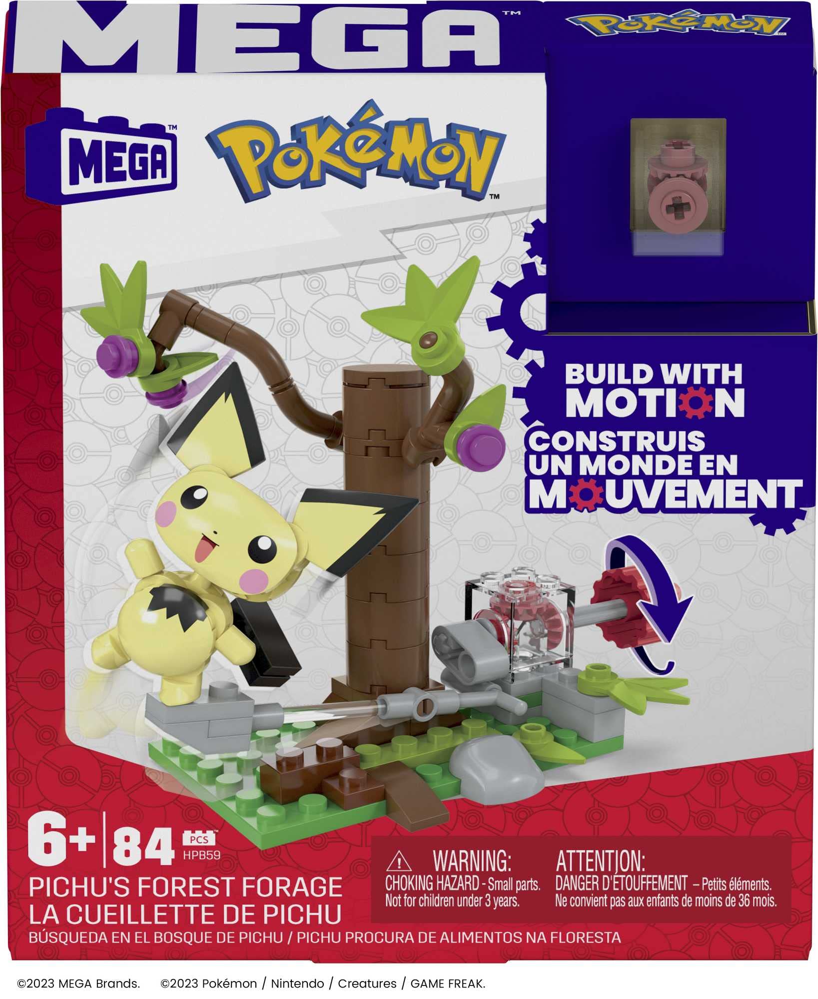 Foto 8 pulgar | Set De Juguetes Para Construir Figuras De Acción Mega Pokémon Pichu's Forest - Venta Internacional.