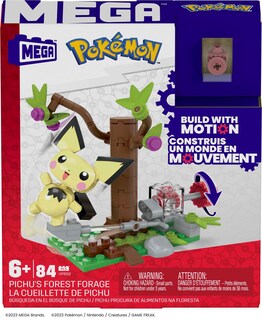 Foto 7 | Set De Juguetes Para Construir Figuras De Acción Mega Pokémon Pichu's Forest - Venta Internacional.
