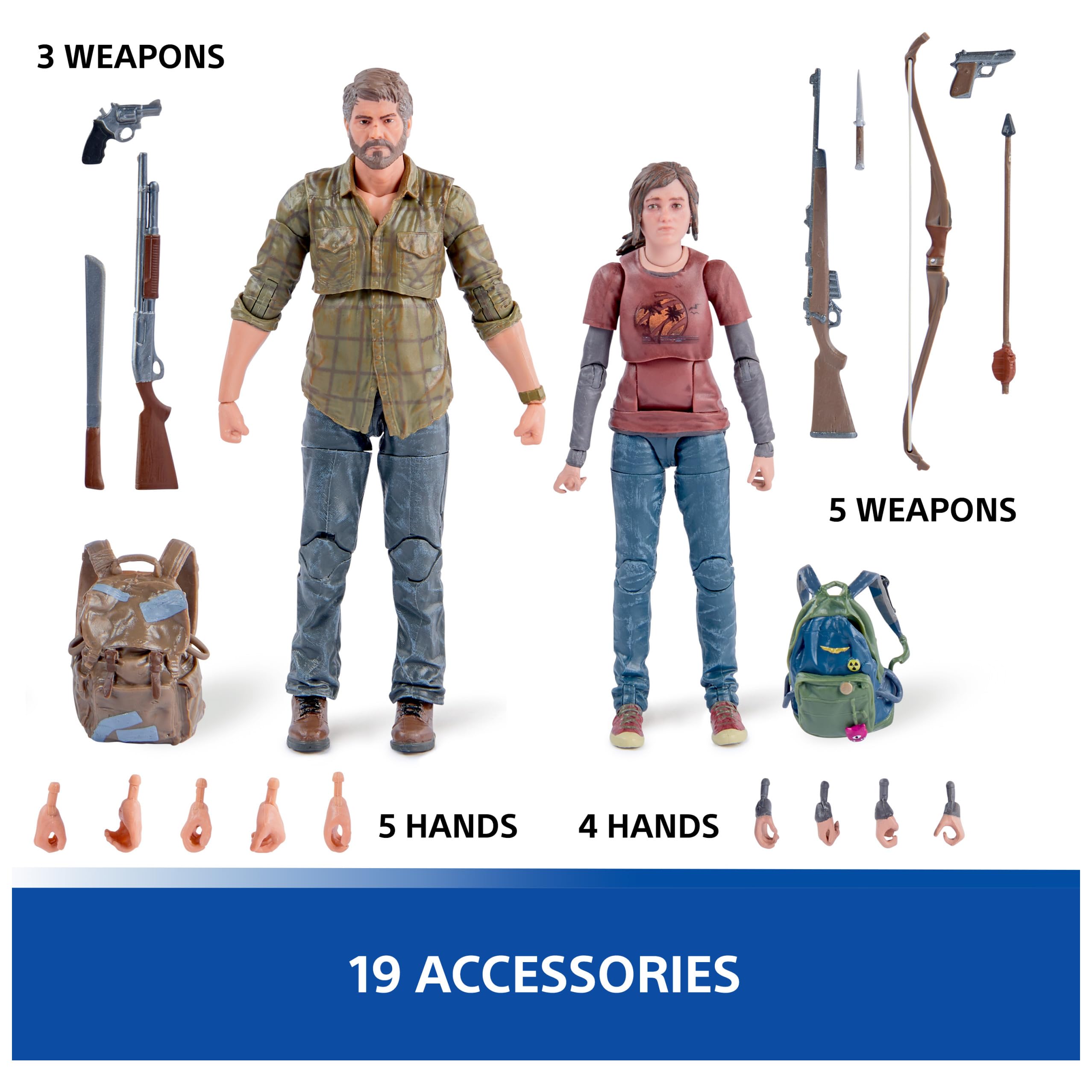 Foto 6 pulgar | Figuras De Acción Playstation The Last Of Us Joel & Ellie 6'' - Venta Internacional.