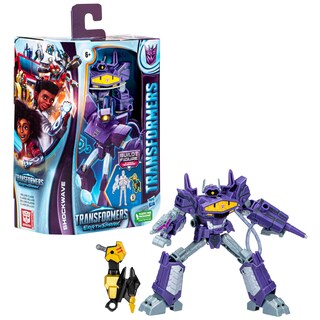 Foto 3 | Figura De Acción Transformers Earthspark Shockwave Deluxe 12 Cm - Venta Internacional.