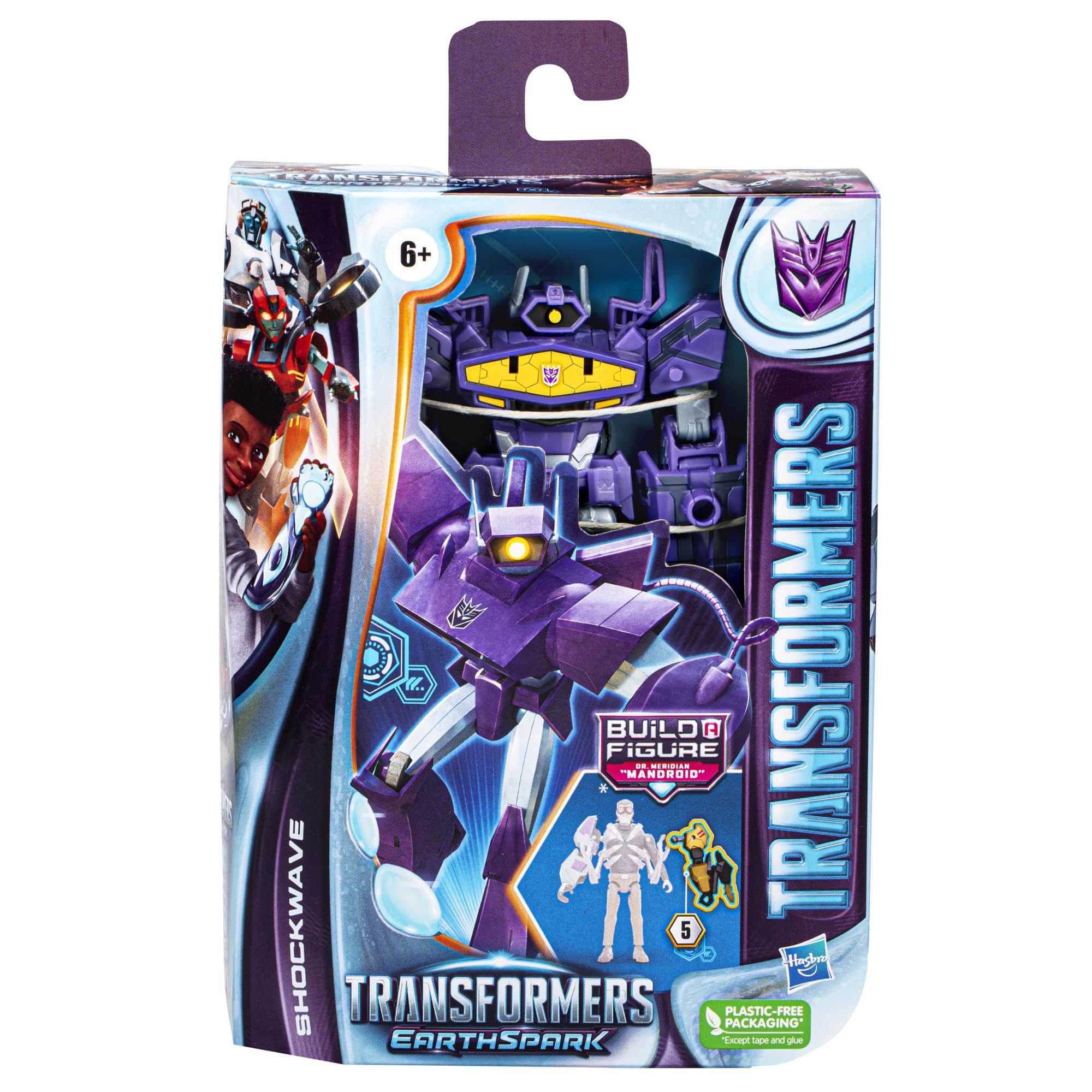 Foto 5 pulgar | Figura De Acción Transformers Earthspark Shockwave Deluxe 12 Cm - Venta Internacional.