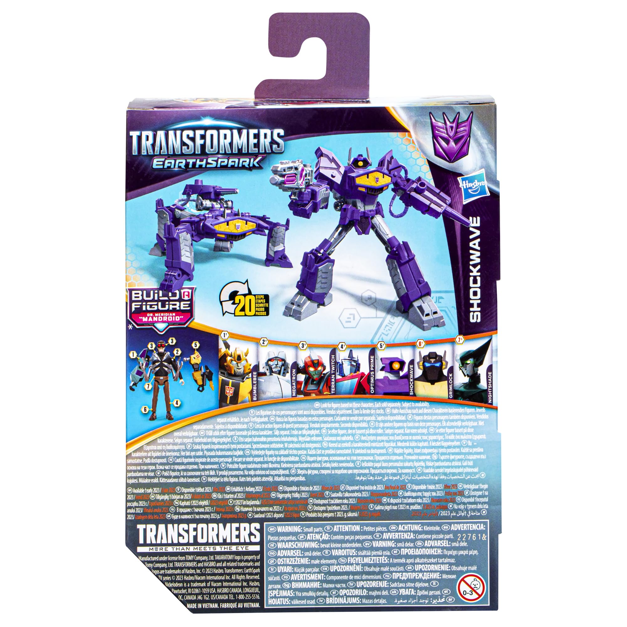 Foto 6 pulgar | Figura De Acción Transformers Earthspark Shockwave Deluxe 12 Cm - Venta Internacional.