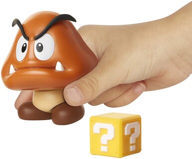 Foto 2 | Figura De Acción Super Mario Nintendo 3.1 Goomba Con Pregunta Bl - Venta Internacional.