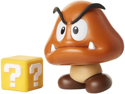 Foto 3 | Figura De Acción Super Mario Nintendo 3.1 Goomba Con Pregunta Bl - Venta Internacional.