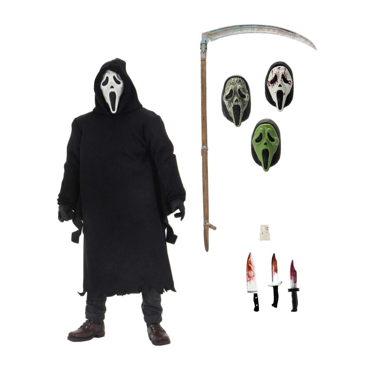Figura De Acción Neca Scream Ghostface Ultimate 18cm - Venta Internacional.