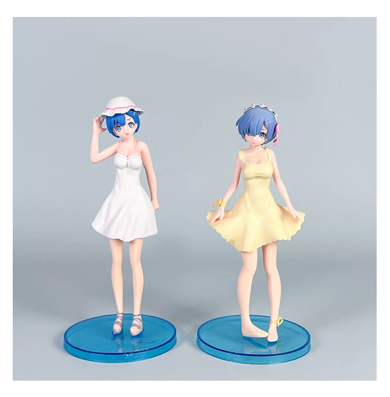 Foto 6 pulgar | Figuras Re Zero Rem Emilia Anime Juguetes Coleccionables 6 Pzs Colores