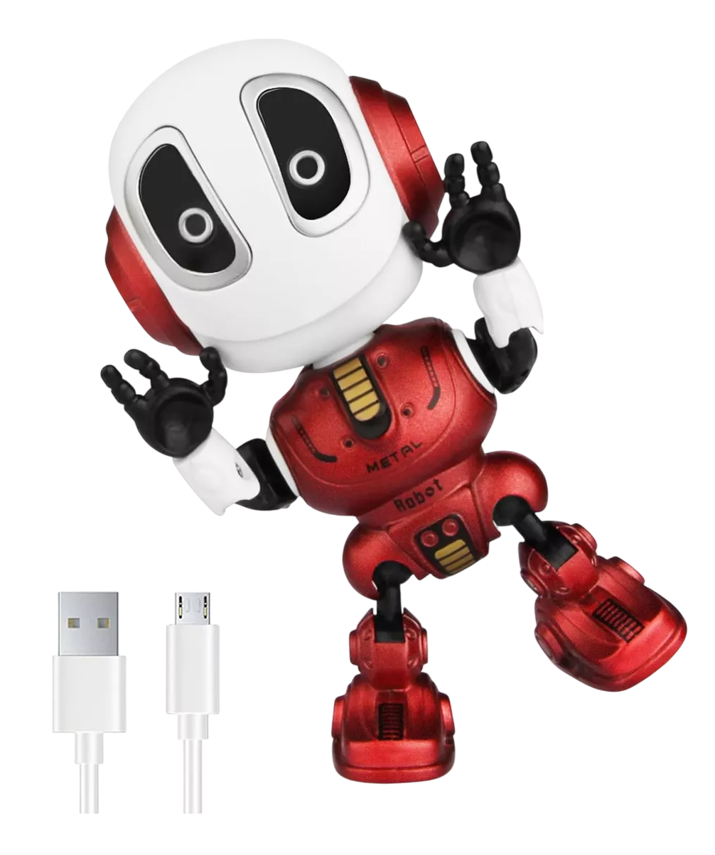 Robot de Juguete Lab.G Recargable de Metal Rojo