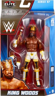 Foto 6 | Figura De Acción Mattel Wwe King Woods Elite Collection 15 Cm - Venta Internacional.