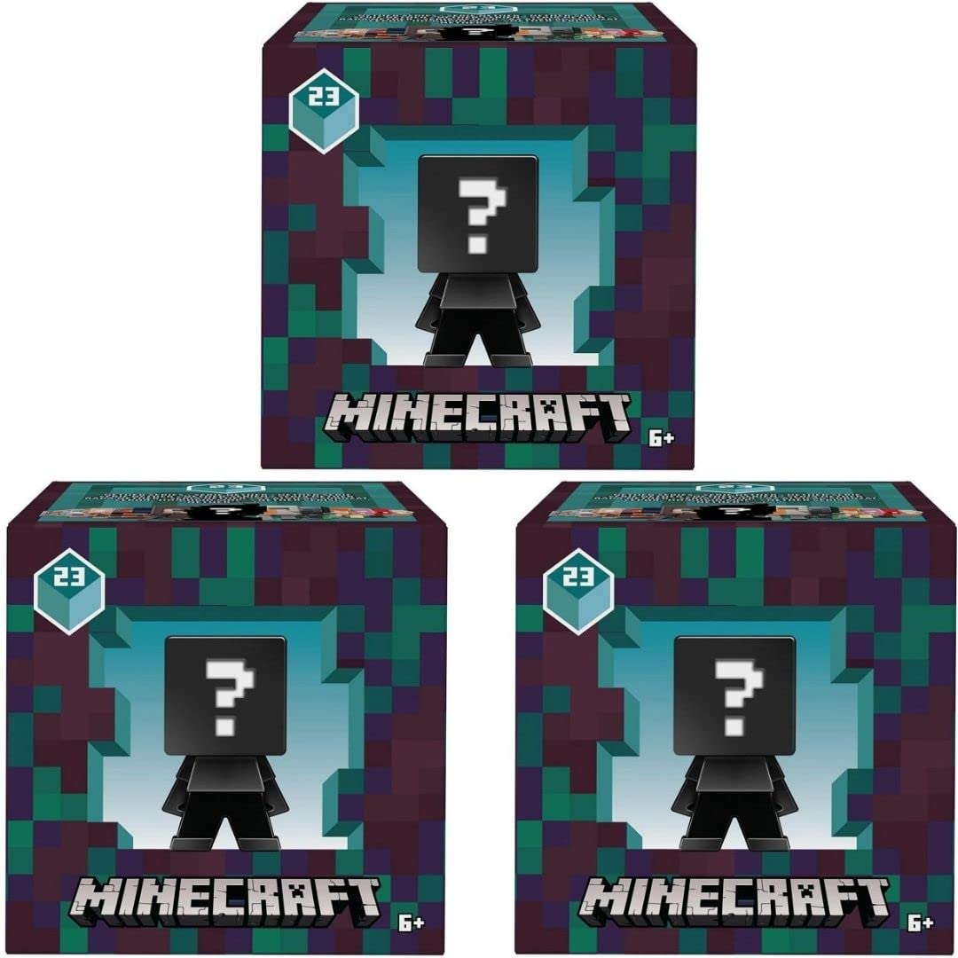 Foto 2 pulgar | Minifiguras Misteriosas De Minecraft Nether Series 23, Paquete X3 - Venta Internacional.