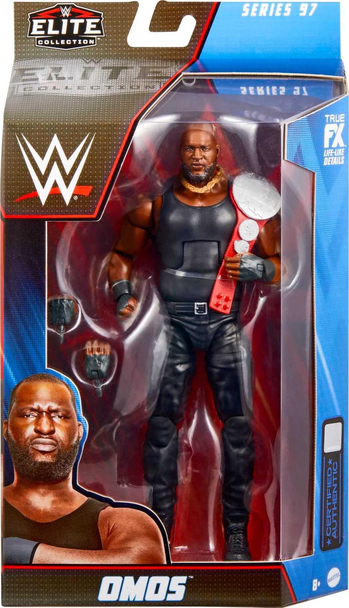 Foto 3 pulgar | Figura De Acción Mattel Wwe Omos Elite Collection 15 Cm - Venta Internacional.