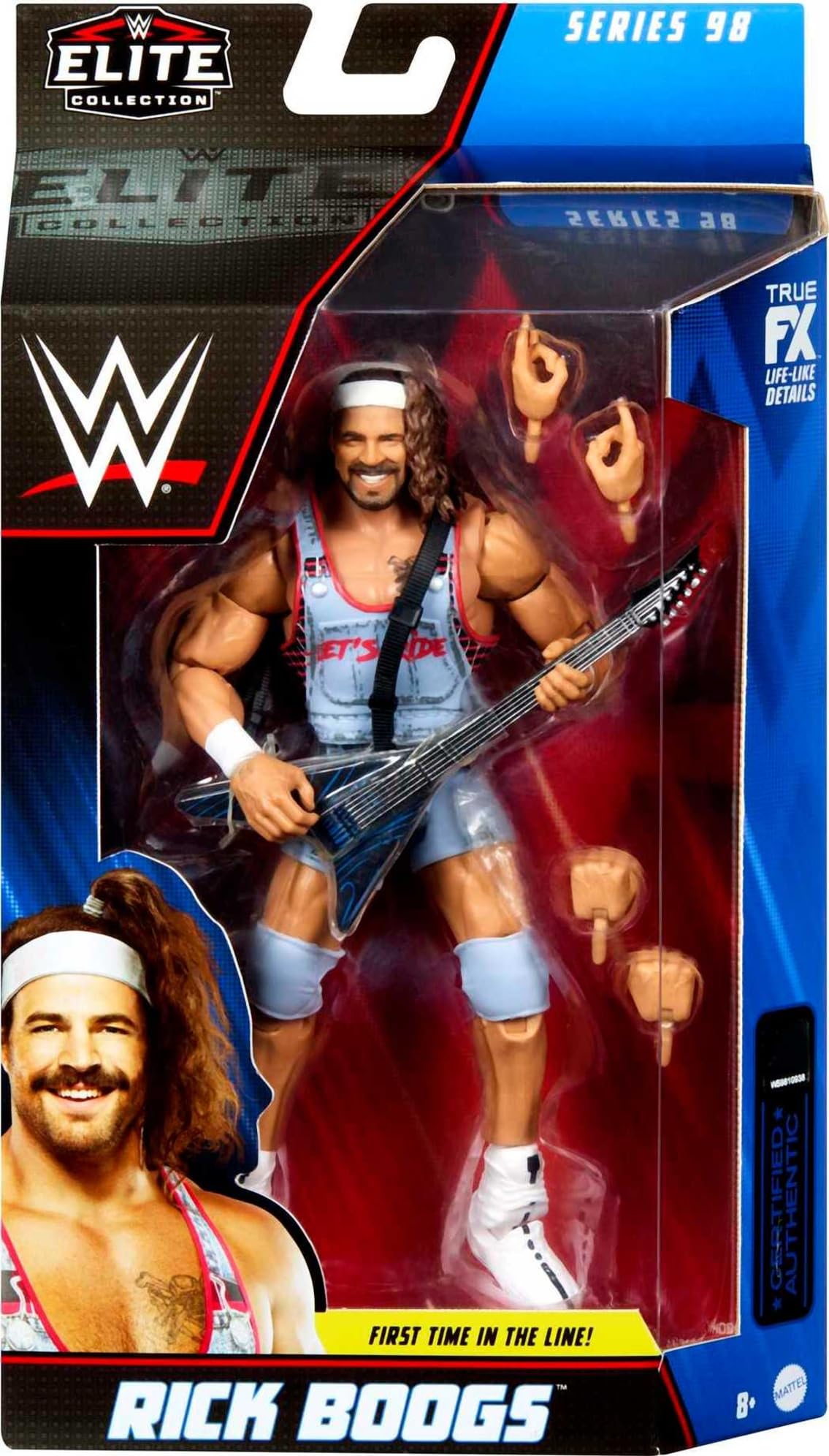 Foto 3 pulgar | Figura De Acción Mattel Wwe Rick Boogs Elite Collection 6 Pulgadas - Venta Internacional.