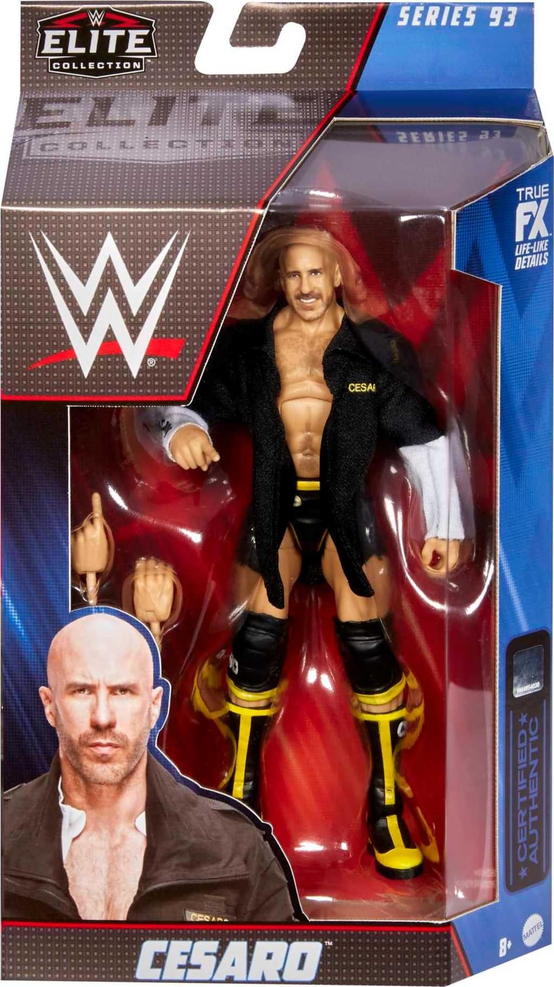 Foto 3 pulgar | Figura De Acción Mattel Wwe Elite Collection Cesaro - Venta Internacional.