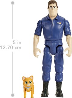 Foto 7 | Figura De Acción Mattel Disney Pixar Lightyear Buzz Con Gato Robot - Venta Internacional.