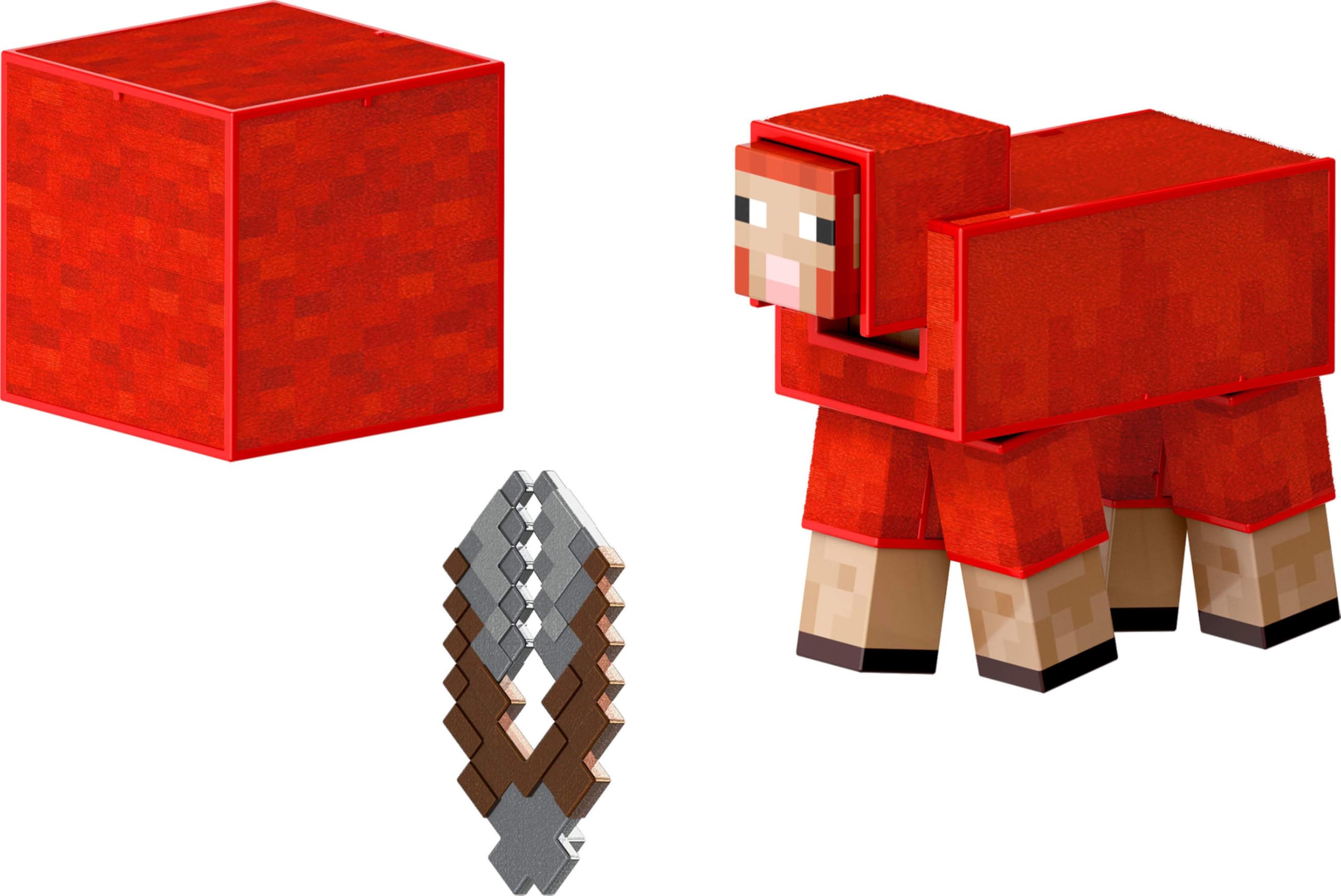 Foto 5 pulgar | Figura De Acción Mattel Minecraft Diamond Level Sheep 5.5 Pulgadas - Venta Internacional.