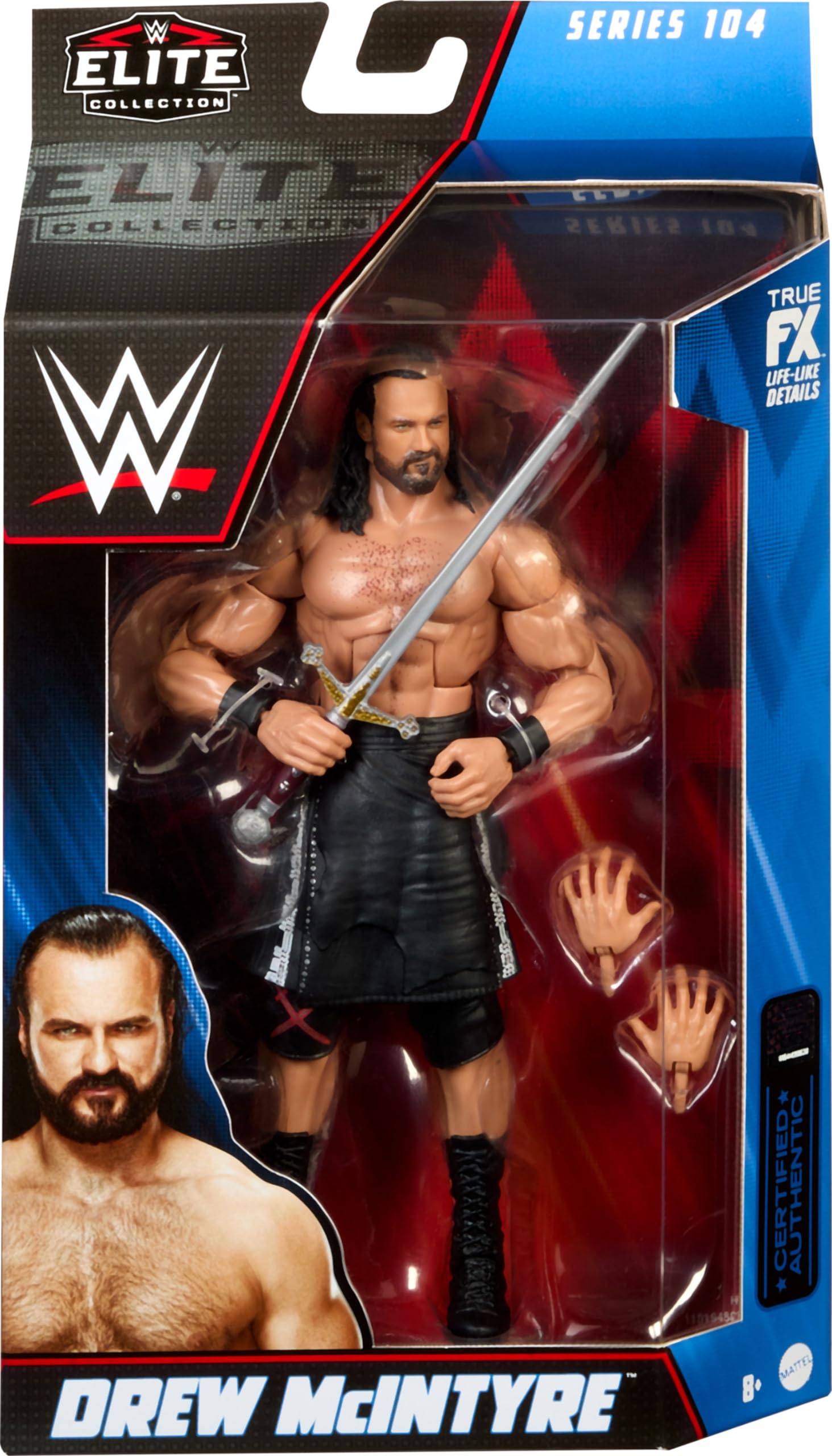Foto 3 pulgar | Figura De Acción Mattel Wwe Drew Mcintyre Elite Collection 15 Cm - Venta Internacional.