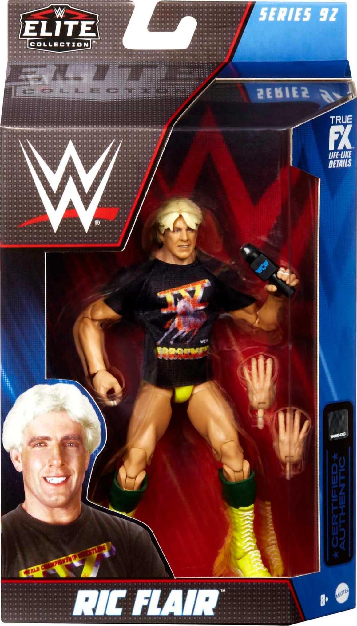 Foto 3 pulgar | Figura De Acción Mattel Wwe Ric Flair Elite Collection - Venta Internacional.