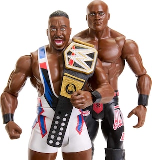 Foto 3 | Figura De Acción Mattel Wwe Big E Vs Bobby Lashley, Paquete De 2 - Venta Internacional.