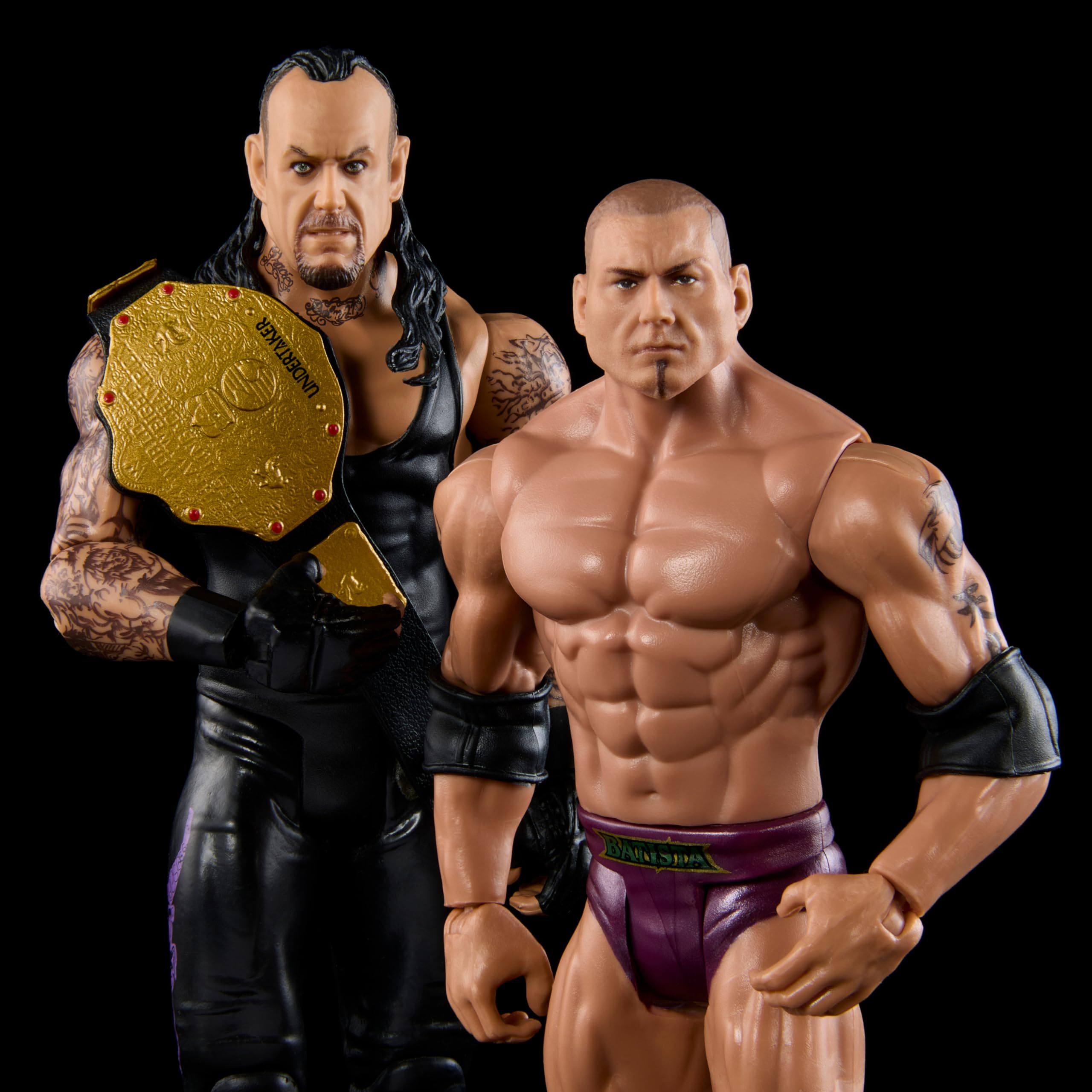 Foto 4 pulgar | Figura De Acción Mattel Wwe Undertaker Vs Bautista, 6 Pulgadas, Paquete De 2 - Venta Internacional.