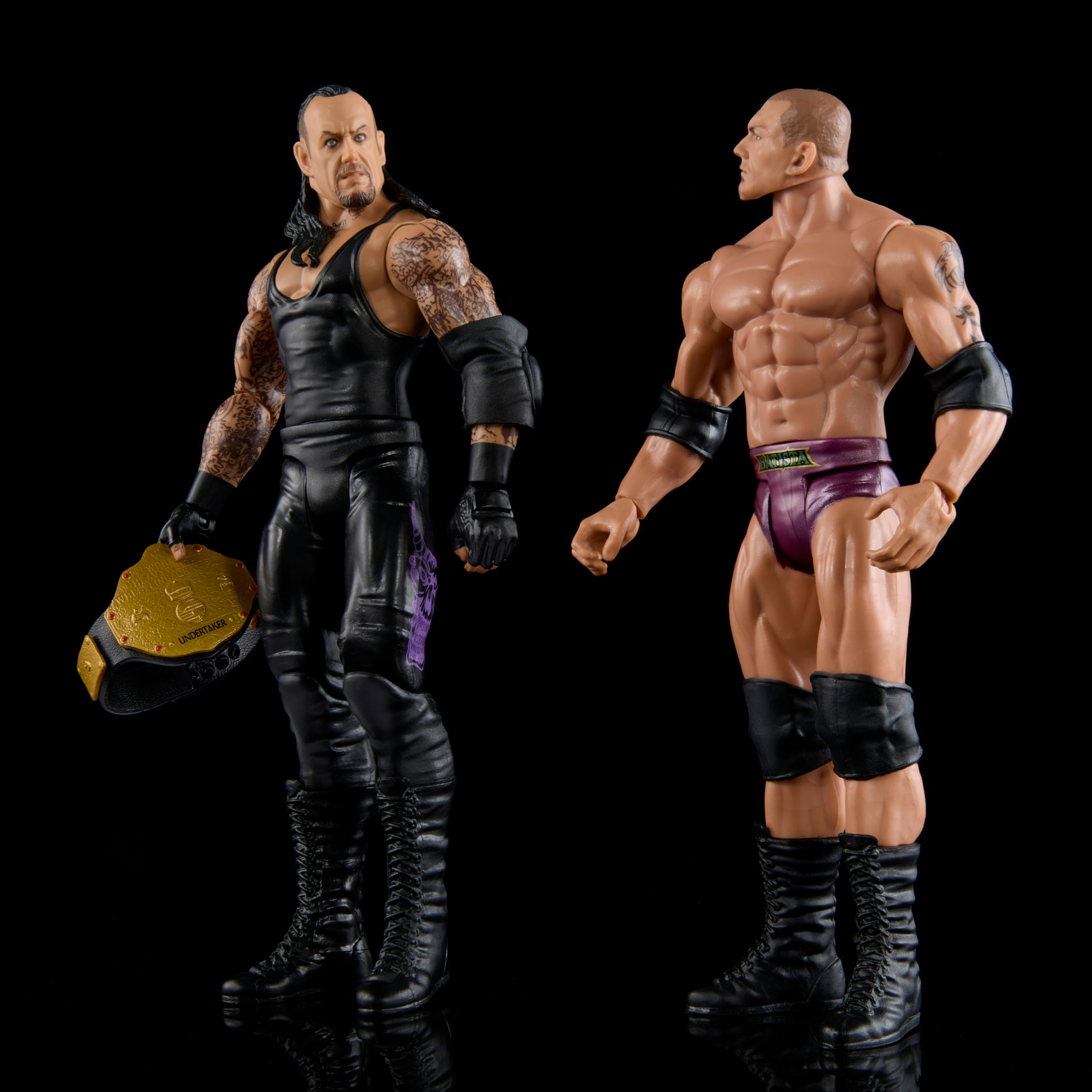 Foto 4 | Figura De Acción Mattel Wwe Undertaker Vs Bautista, 6 Pulgadas, Paquete De 2 - Venta Internacional.