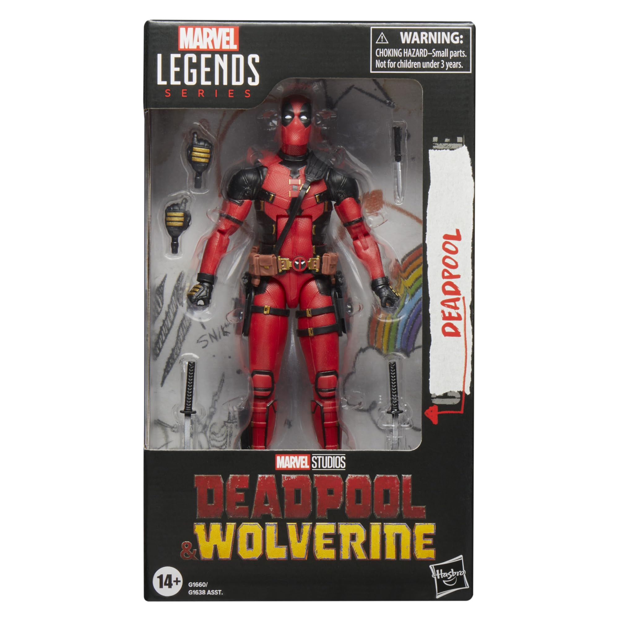 Foto 3 pulgar | Figura De Acción Deadpool De La Serie Marvel Legends 15 Cm - Venta Internacional.