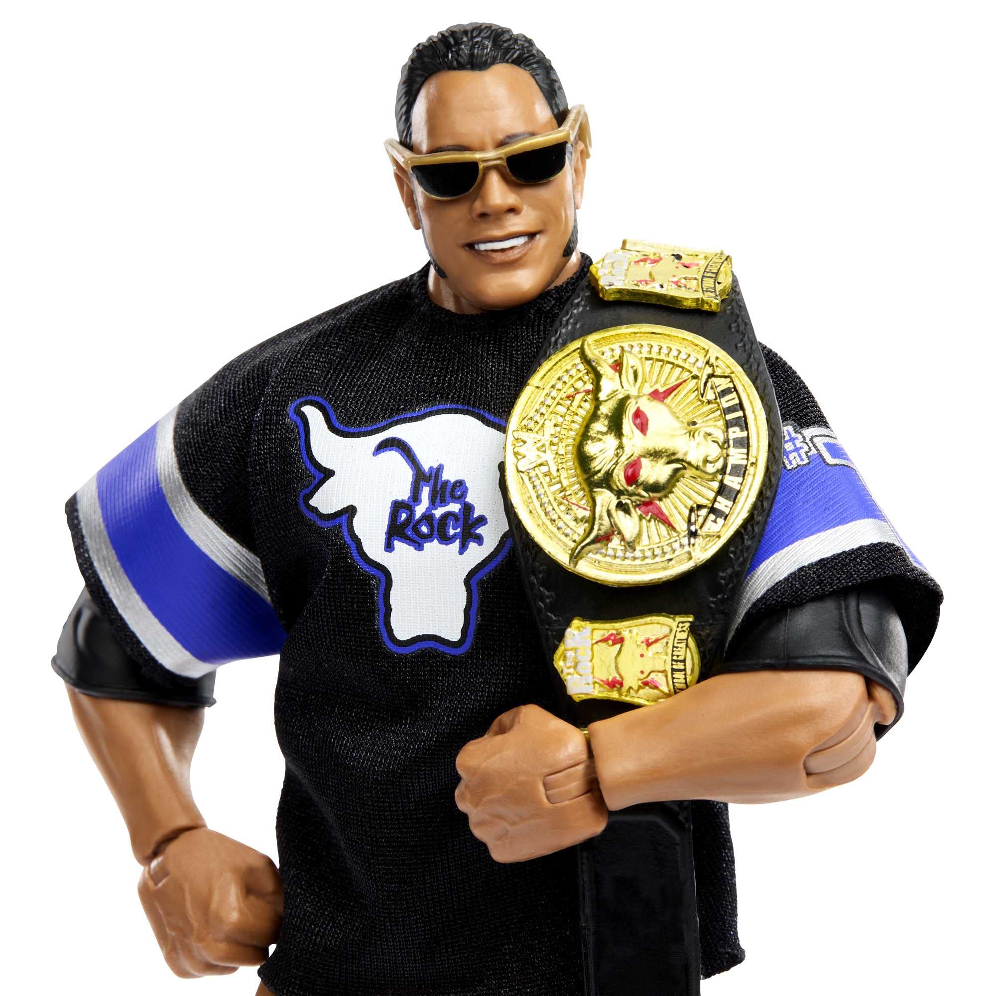 Foto 3 pulgar | Figura De Acción Mattel Wwe The Rock Elite Collection 15 Cm - Venta Internacional.