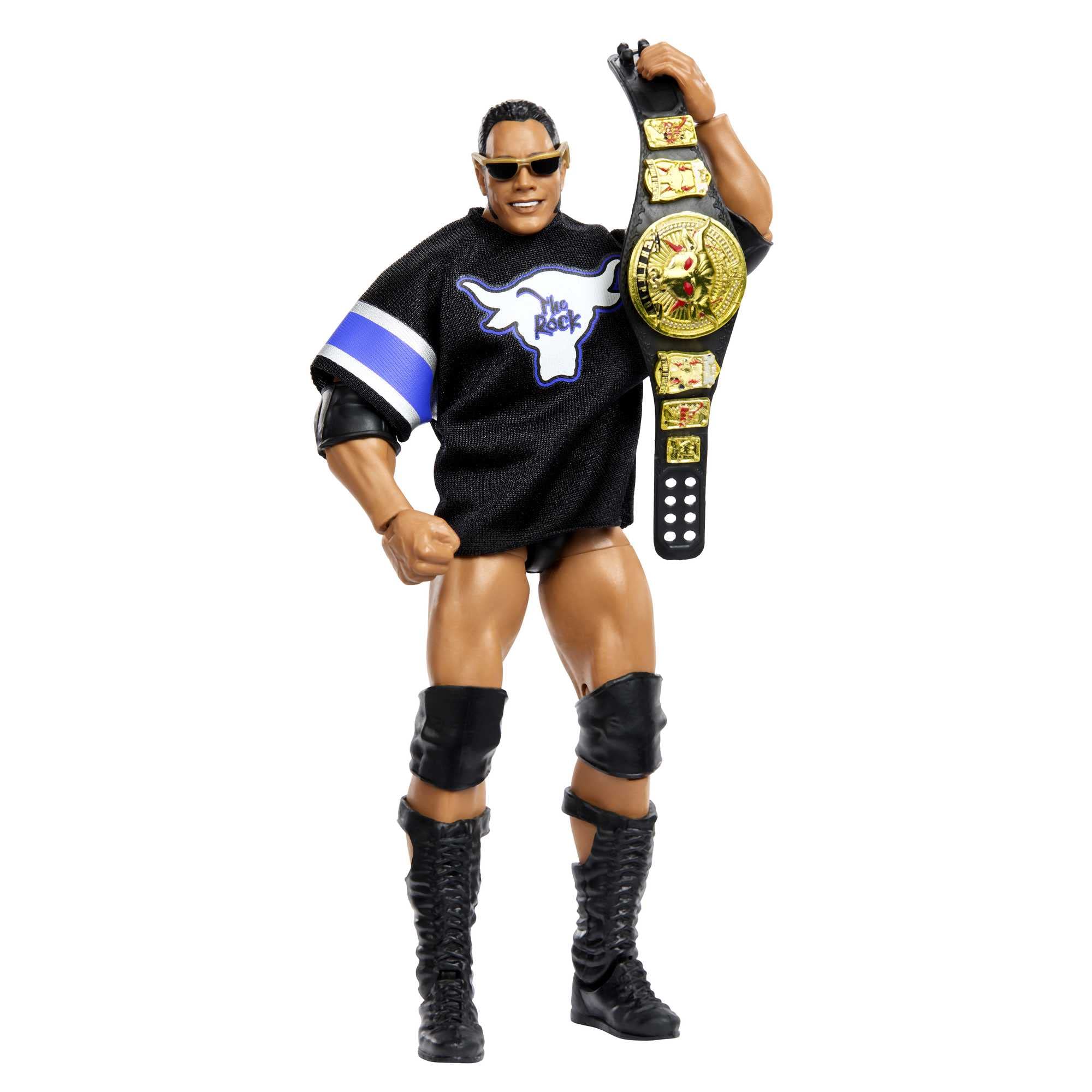 Foto 4 pulgar | Figura De Acción Mattel Wwe The Rock Elite Collection 15 Cm - Venta Internacional.