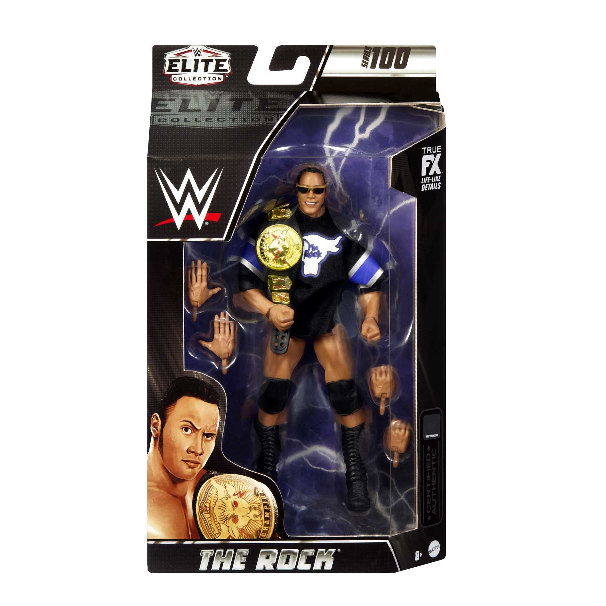 Foto 8 pulgar | Figura De Acción Mattel Wwe The Rock Elite Collection 15 Cm - Venta Internacional.