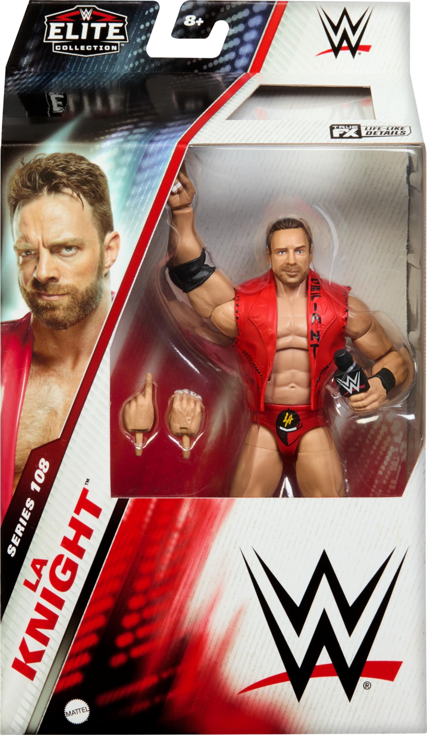 Foto 3 pulgar | Figura De Acción Mattel Wwe Elite Collection La Knight De 6 Pulgadas - Venta Internacional.