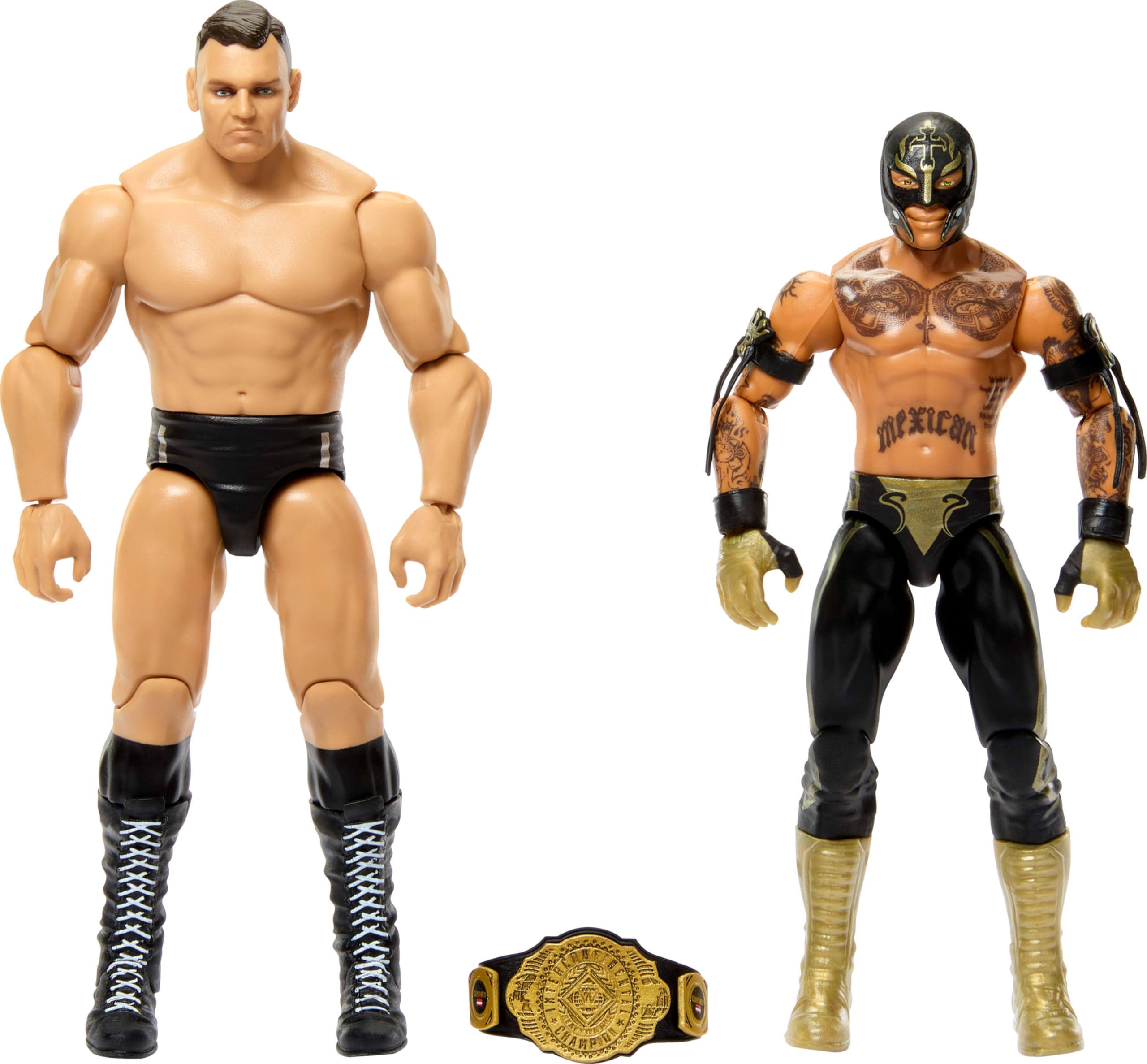 Foto 2 pulgar | Set De Figuras De Acción Mattel Wwe Championship Showdown, Paquete De 2 - Venta Internacional.