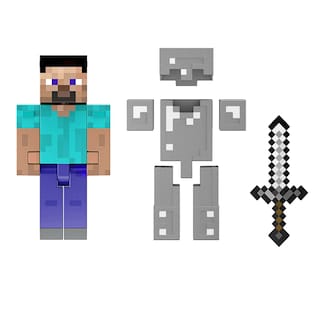 Foto 1 | Figura De Acción Mattel Minecraft Diamond Level Steve 14 Cm - Venta Internacional.
