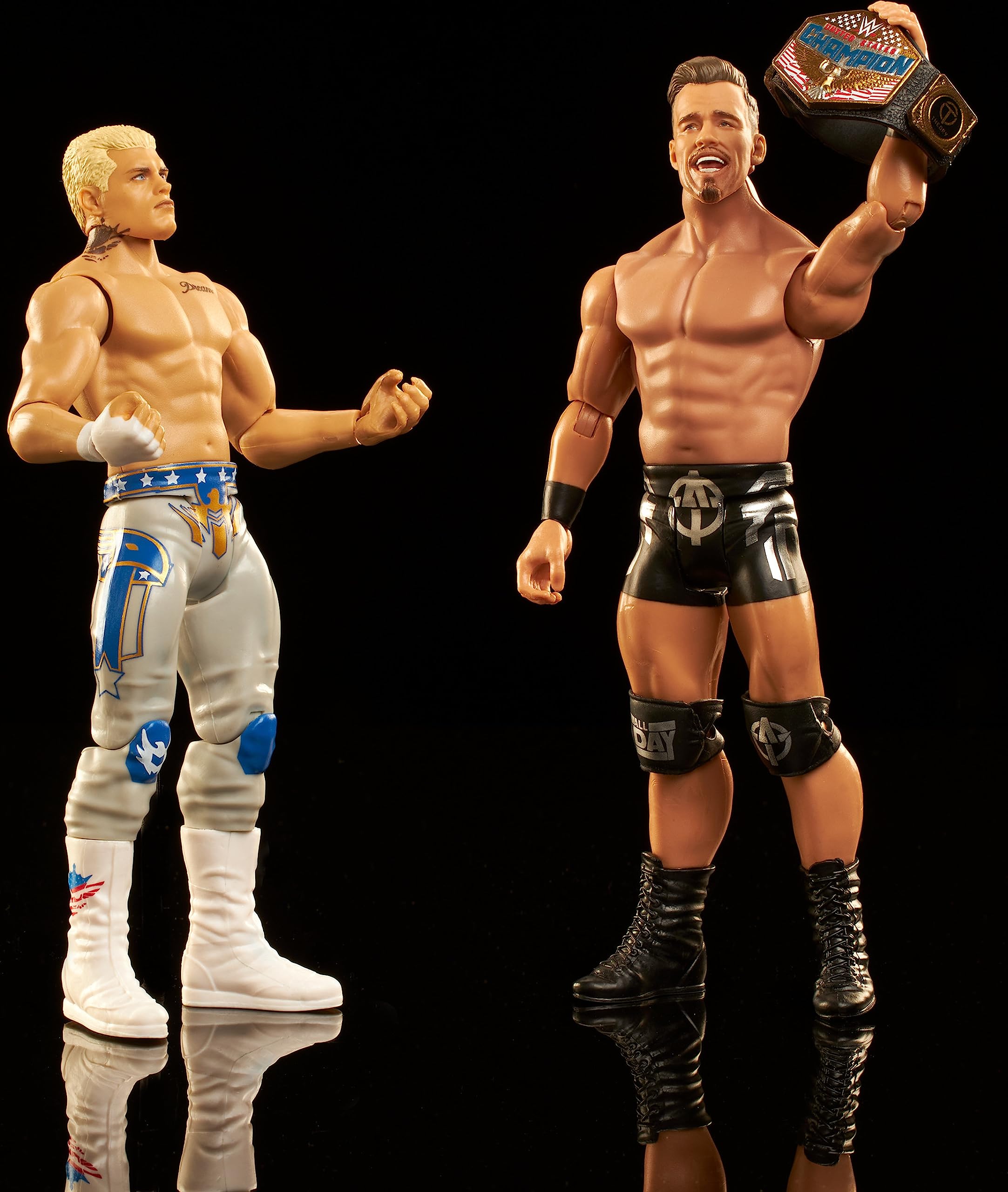 Foto 4 pulgar | Figura De Acción Mattel Wwe Moontex Ford Vs Angelo Dawkins - Venta Internacional.