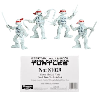 Foto 7 | Figuras de Teenage Mutant Ninja Turtles con Cómic - Venta Internacional