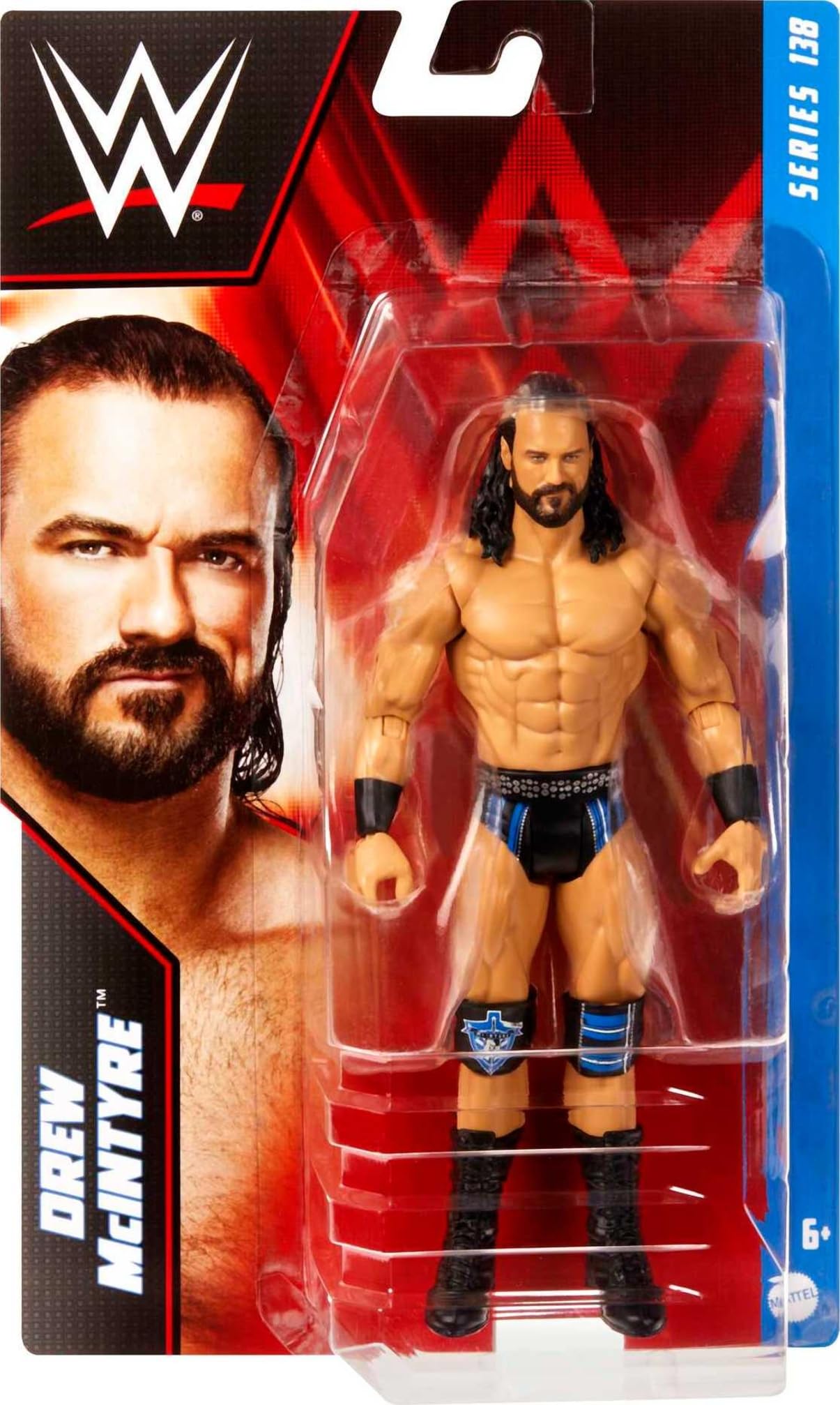 Foto 3 pulgar | Figura De Acción Mattel Wwe Drew Mcintyre Basic De 15 Cm Con 10 Puntos De Articulación - Venta Internacional.