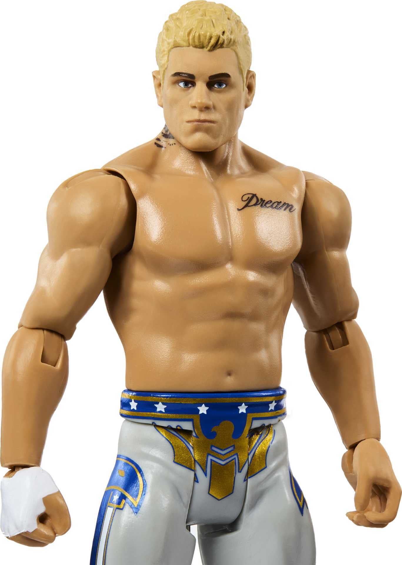 Foto 4 pulgar | Figura De Acción Mattel Wwe Cody Rhodes Basic De 15 Cm Con 10 Puntos - Venta Internacional.